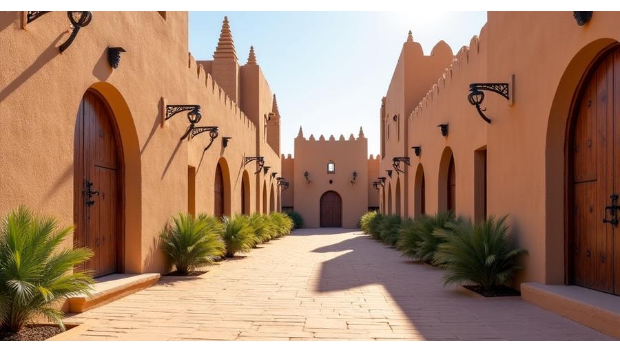 Traditional buildings in Heart of Sharjah district